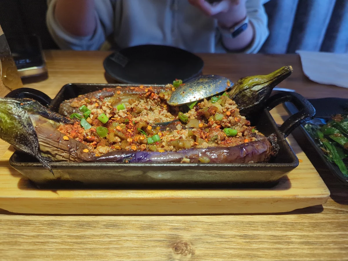 eggplant with minced pork 新铁板烤茄子